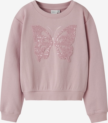 purpurinė NAME IT Megztinis be užsegimo 'NKFLOVA': priekis