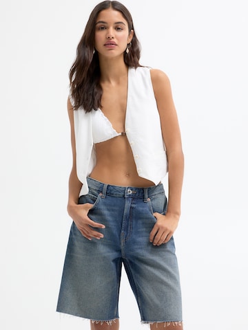 Pull&Bear Loosefit Jeans i blå: forside