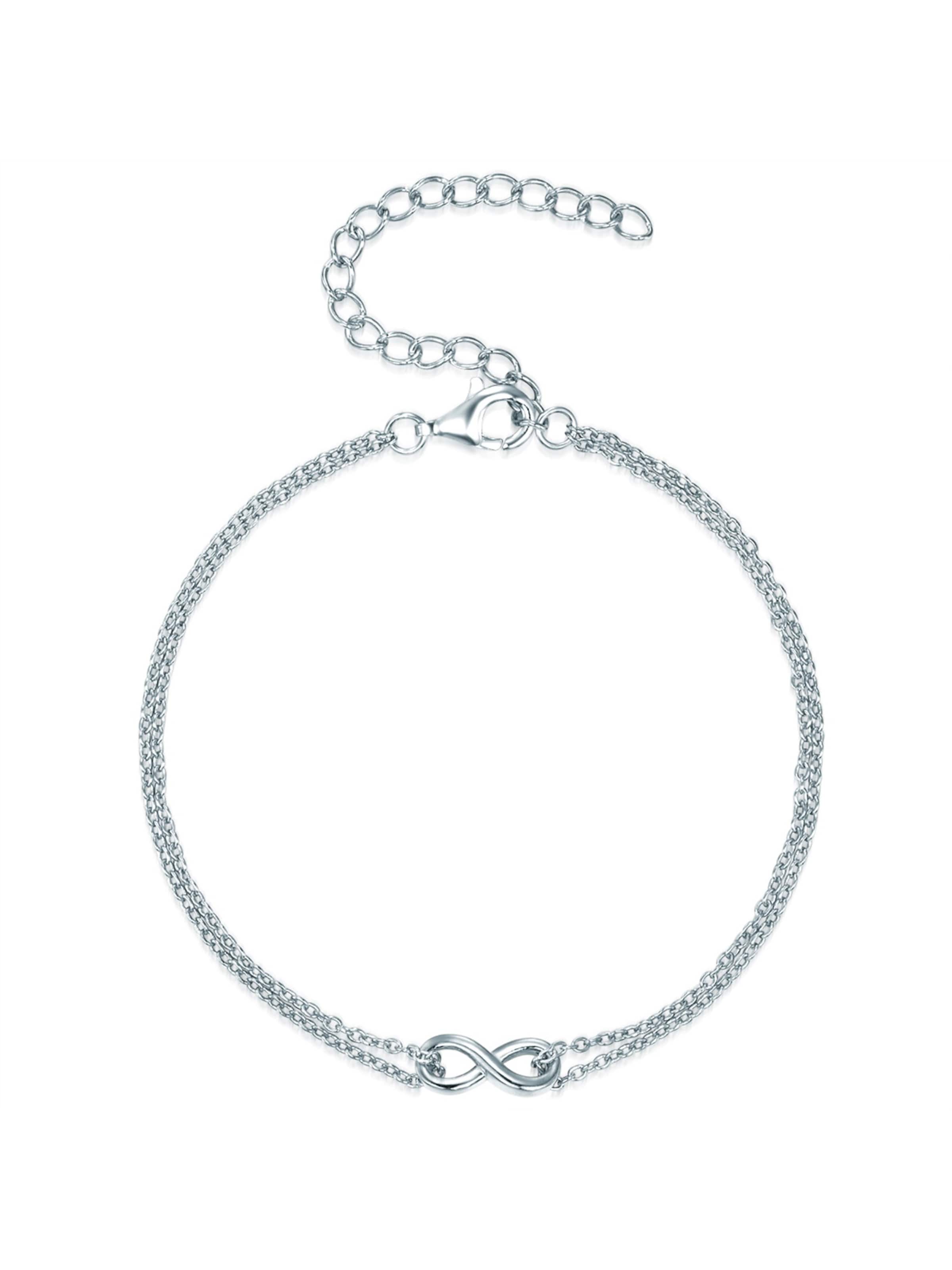 Lulu & Jane Bracelet in Silver: front
