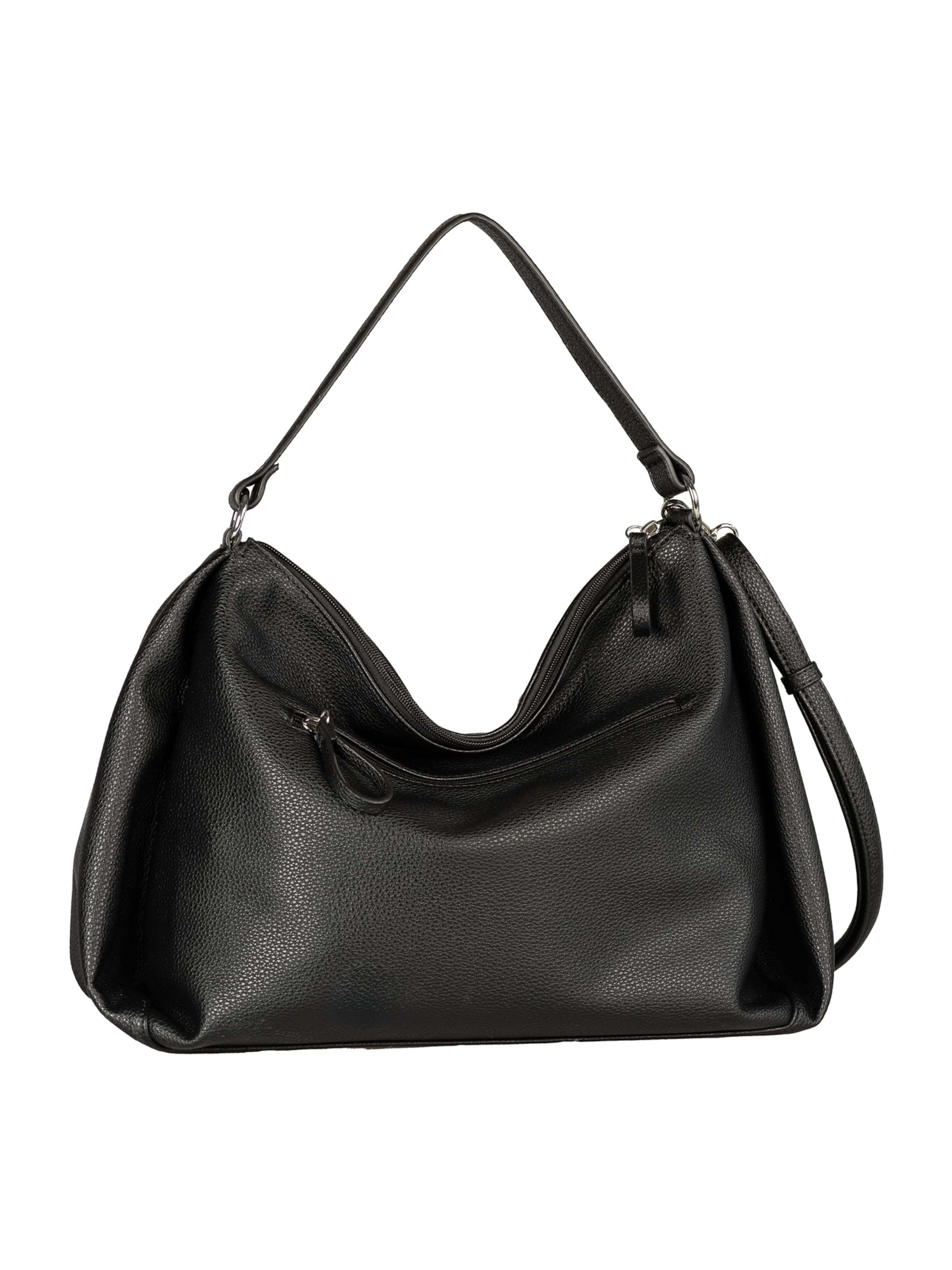 TOM TAILOR - Mala de ombro 'Cassia' em preto