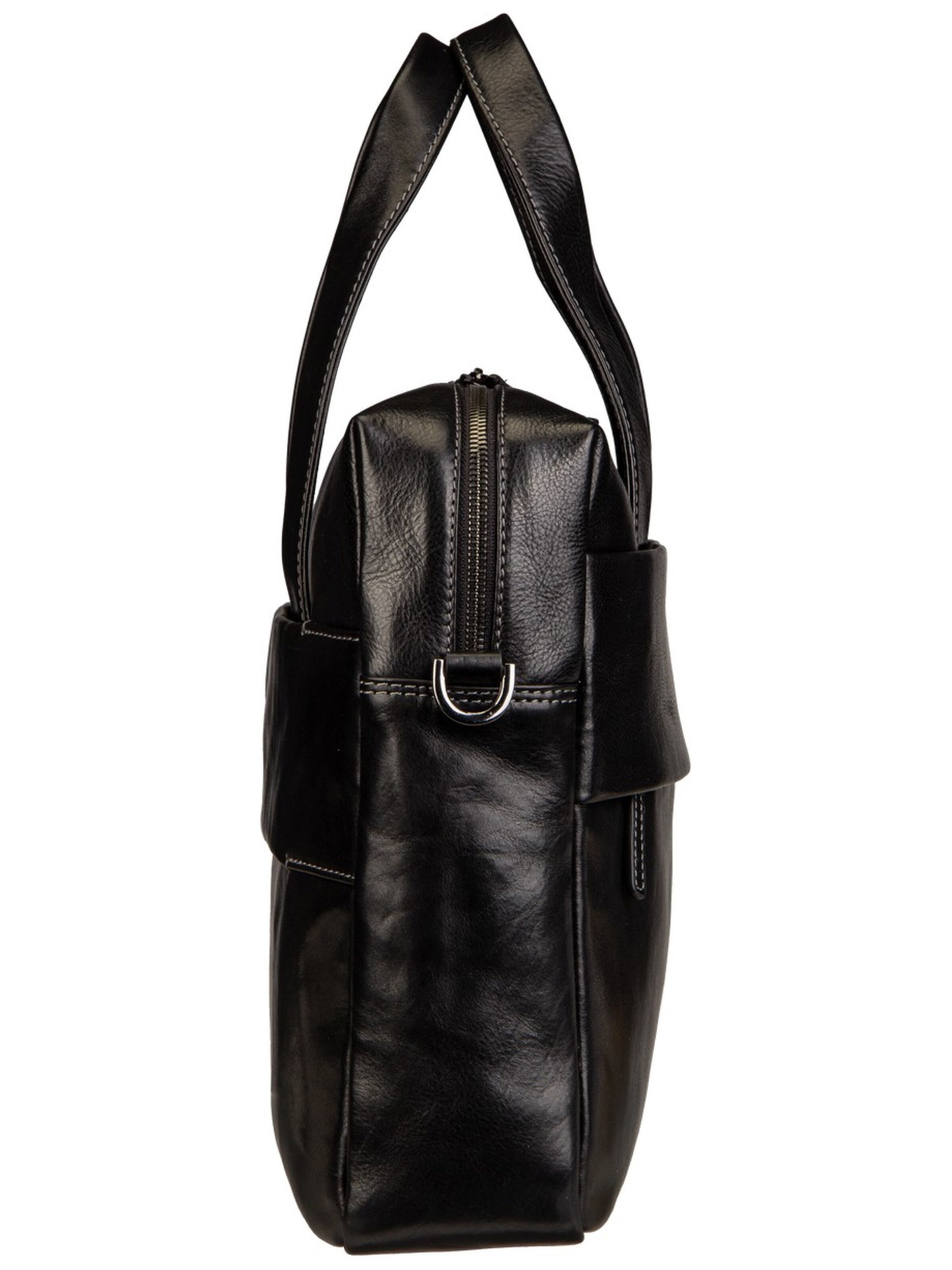 Braun Büffel Document Bag in Black
