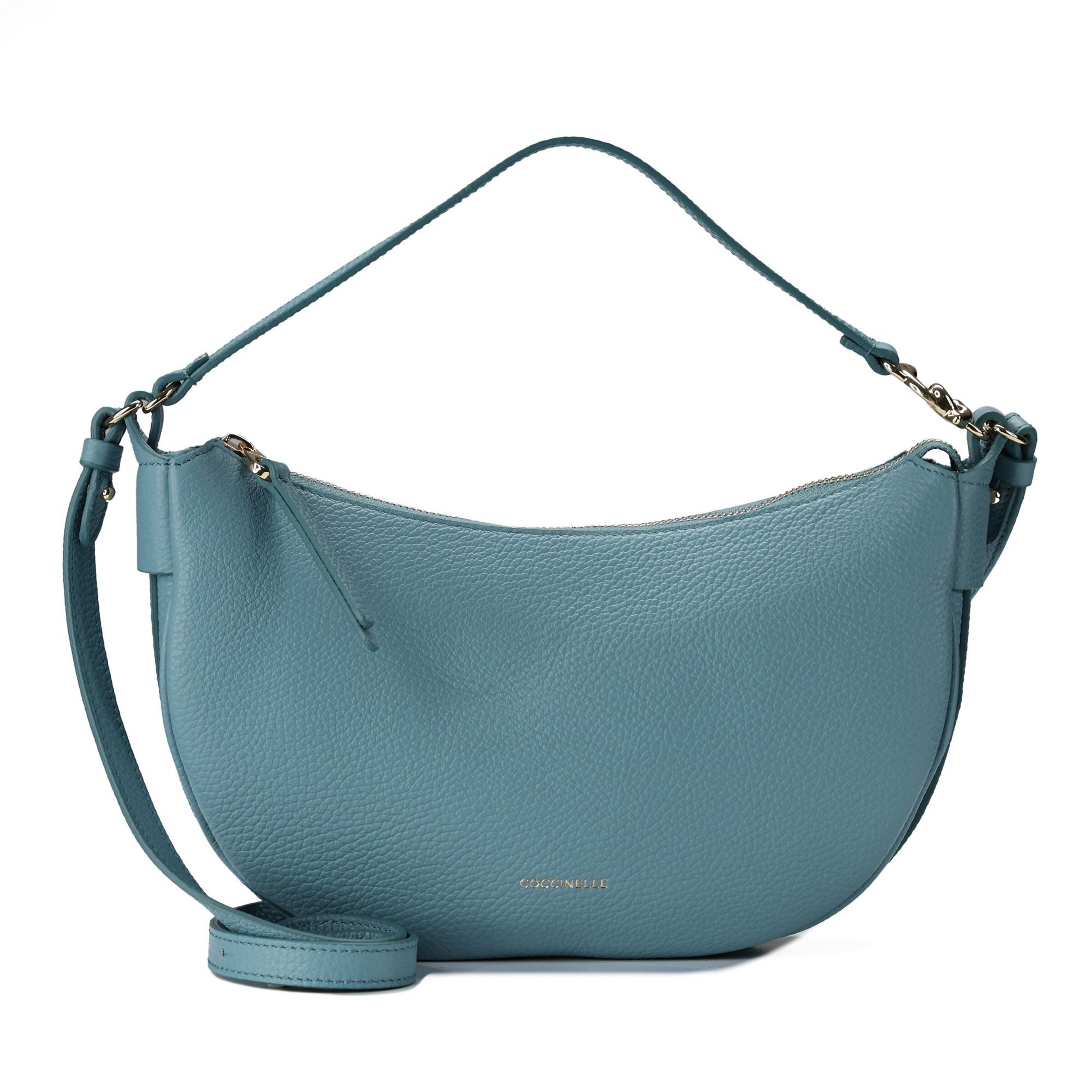 Coccinelle Schultertasche 'Easy' in Blau: Vorderseite