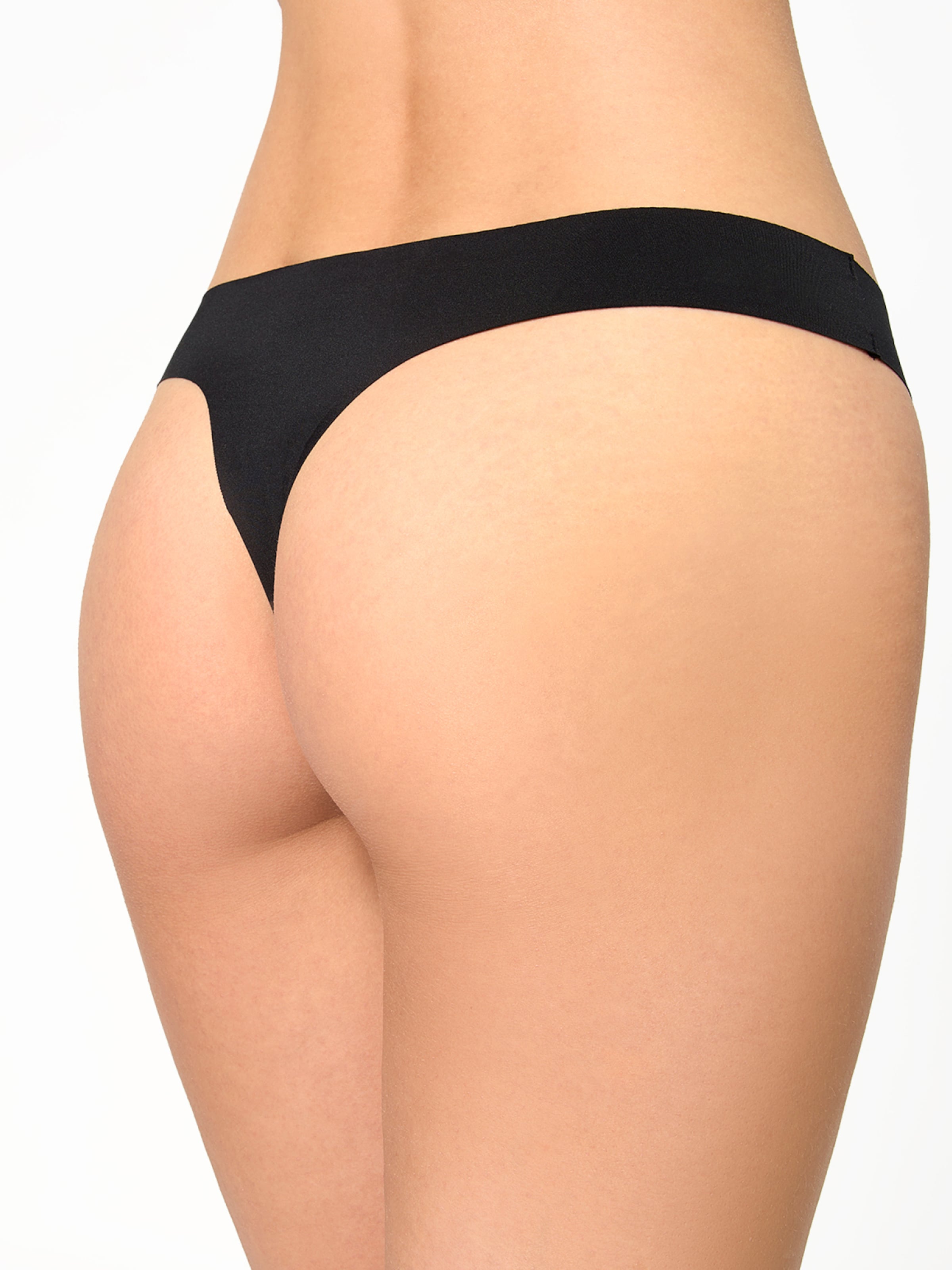 String ' Invisible Seamless ' Nur Die en noir