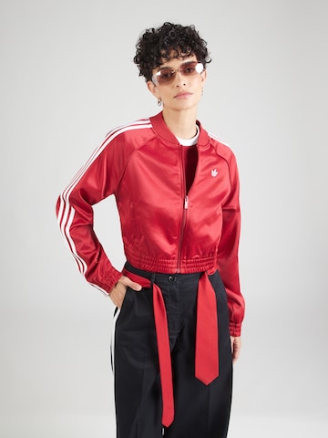 ADIDAS ORIGINALS Bluza rozpinana 'SST' w kolorze czerwony: przód