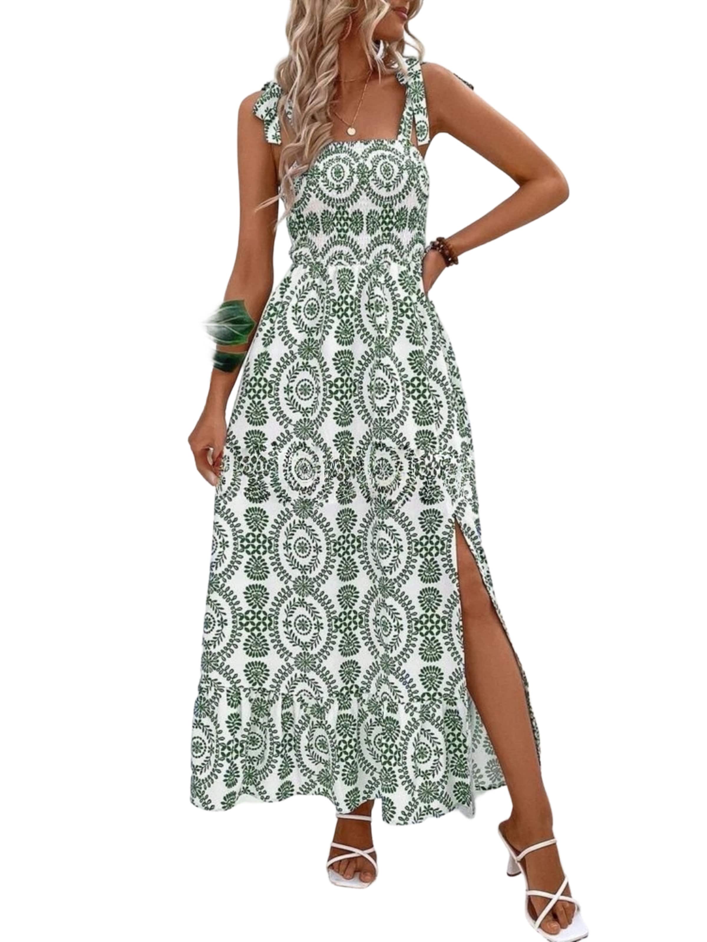 Yesfashion Summer Dress in Green, Item view