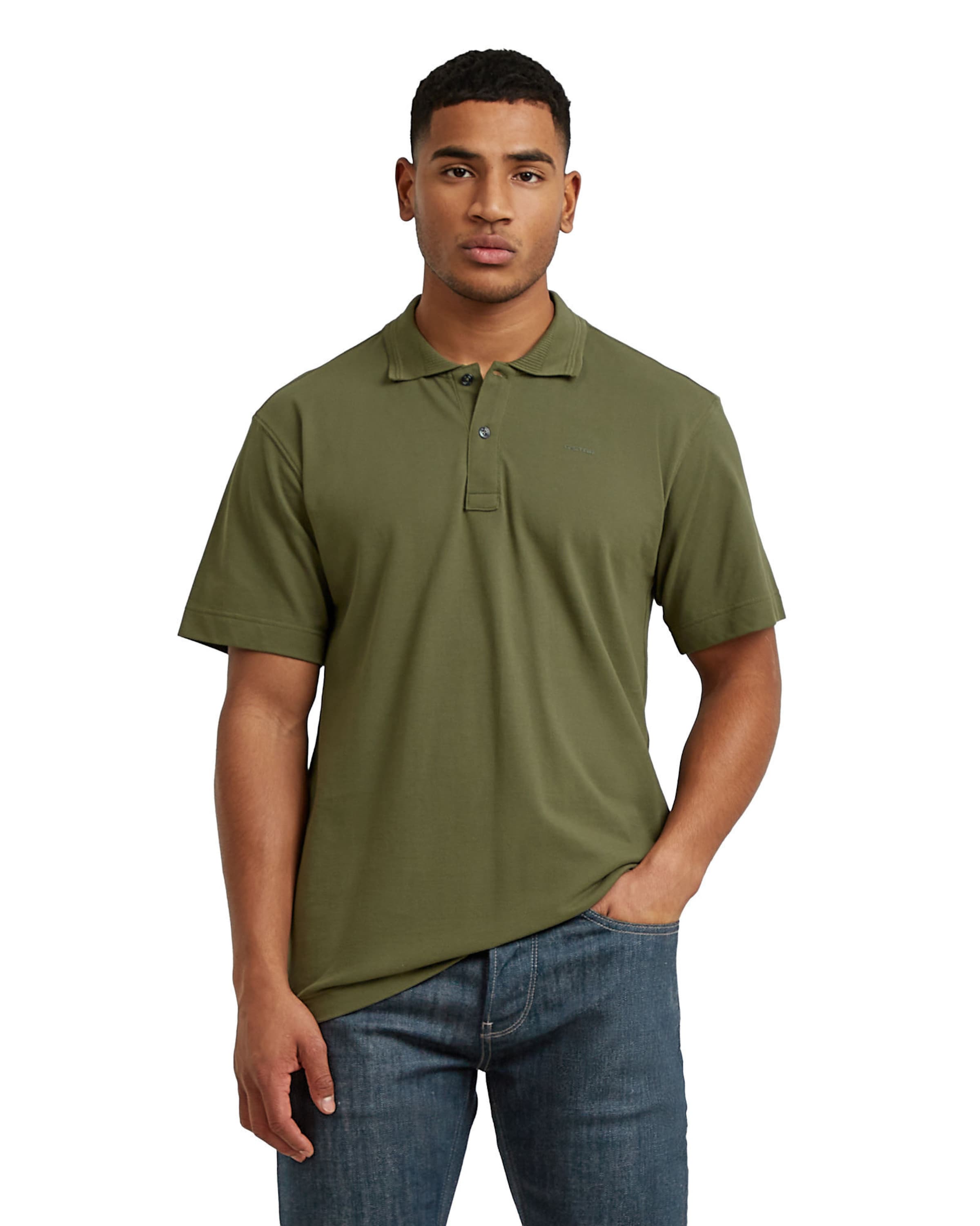 G-STAR Poloshirt - 'Core Regular' in Grün: Vorderseite