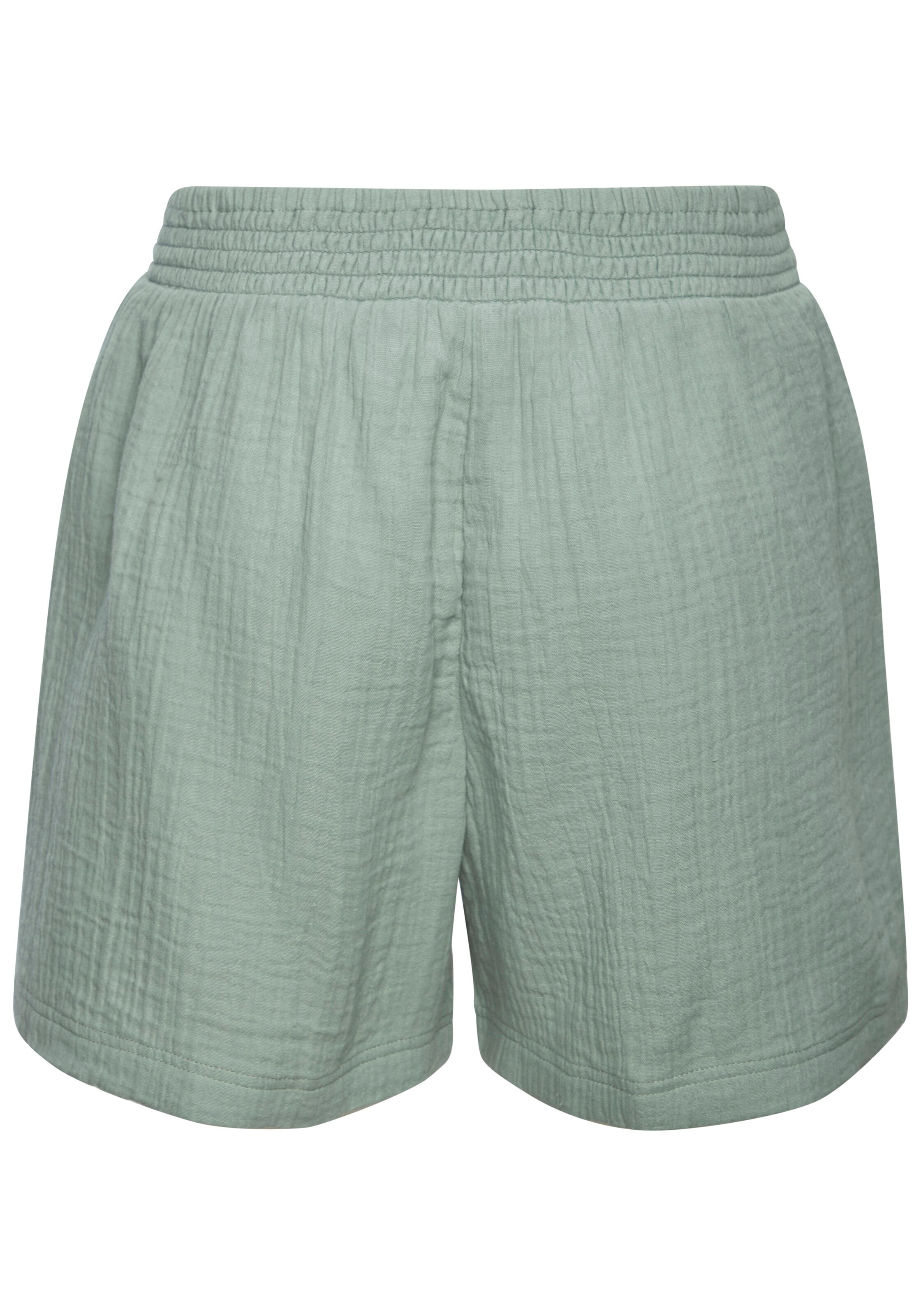 BEACH TIME Pyjamashorts in Grün