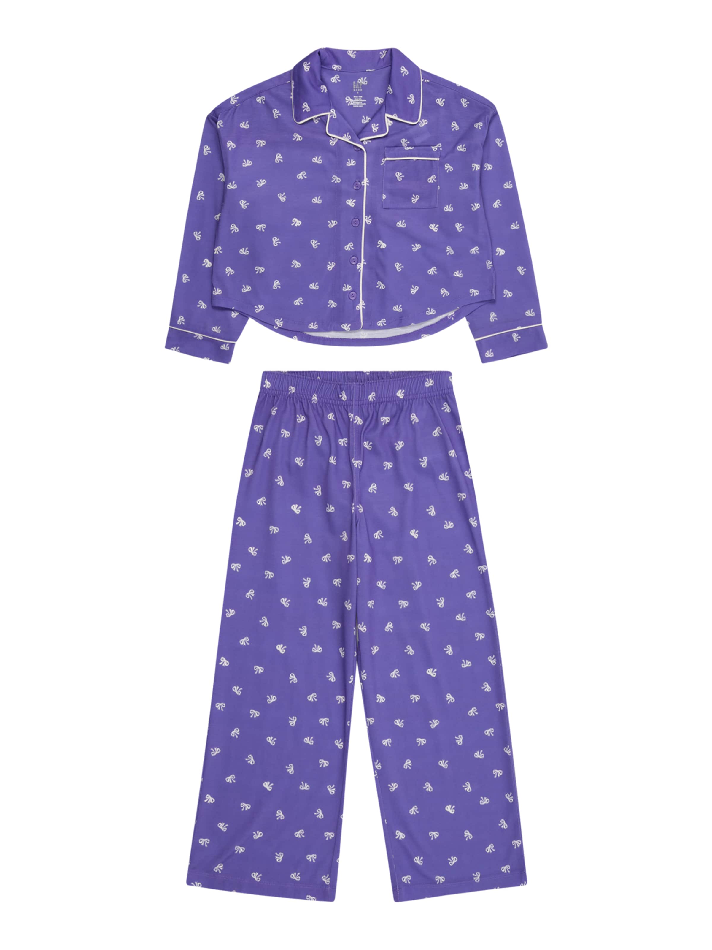 GAP Комплект пижама в лилав: отпред