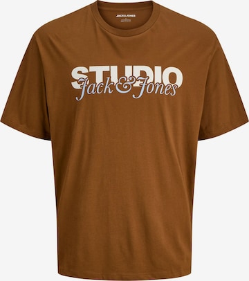 JACK & JONES Shirt 'JJYuki' in Brown: front