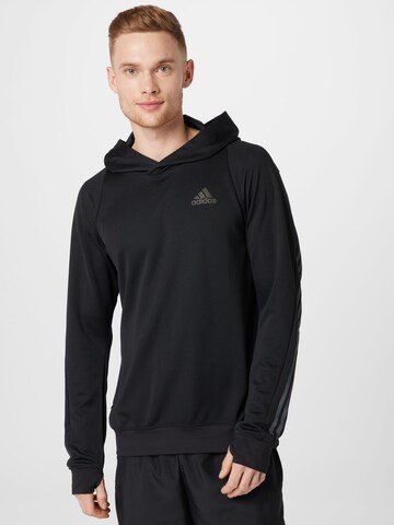 ADIDAS SPORTSWEAR Athletic Sweatshirt 'Run' in Black: front