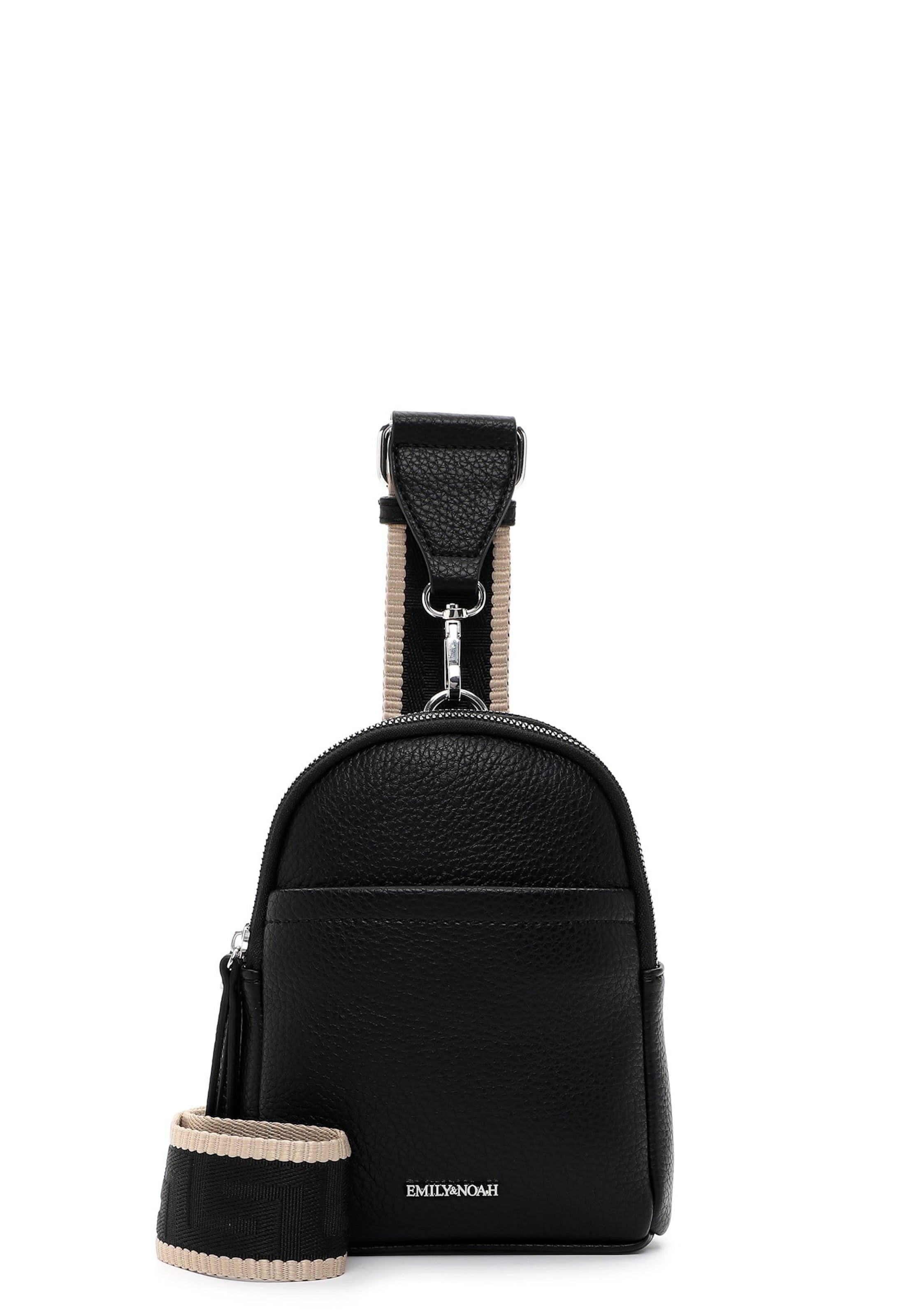 Emily & Noah Tasche 'Elena' in Schwarz: Vorderseite
