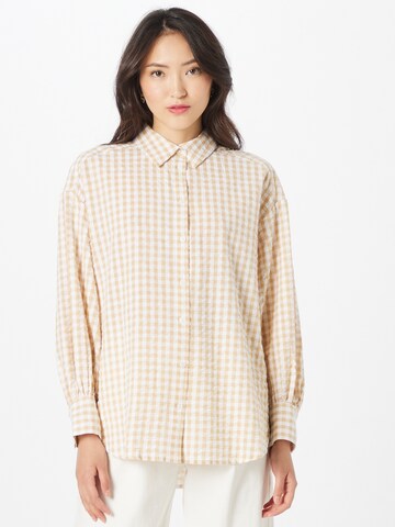 Monki Bluse in Beige: predná strana