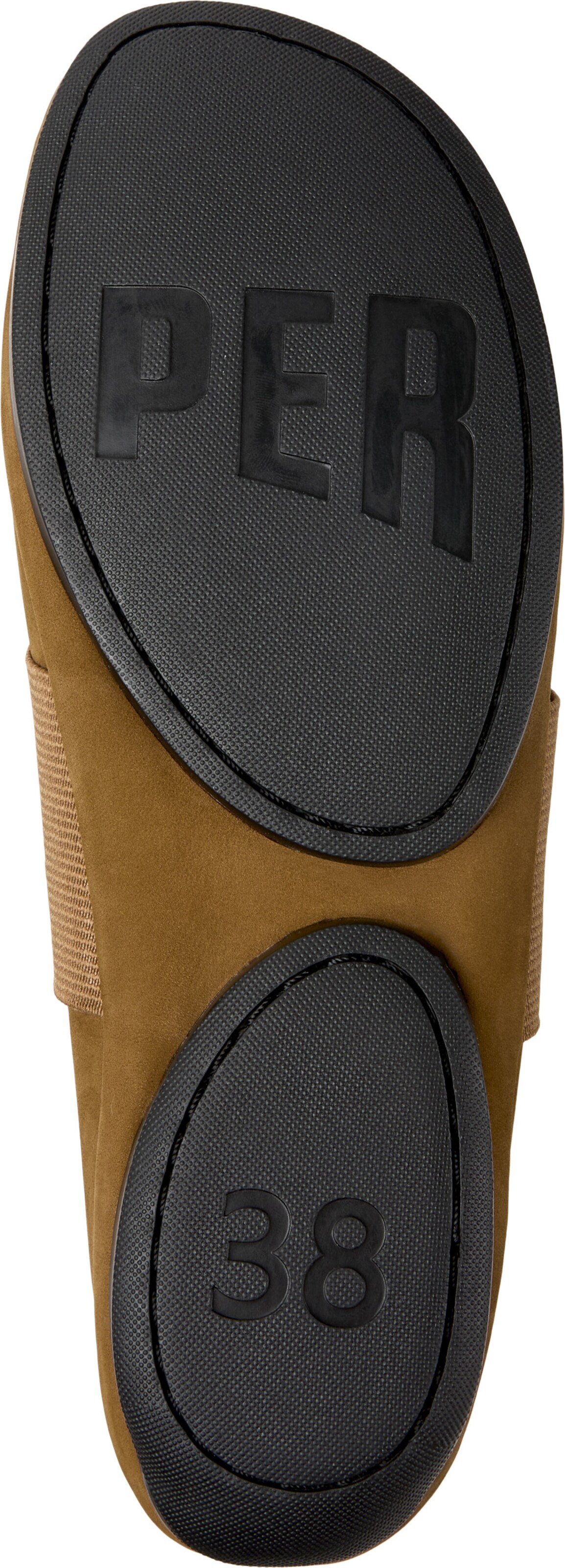 CAMPER Ballerina met riempjes 'Right Nina' in Bruin