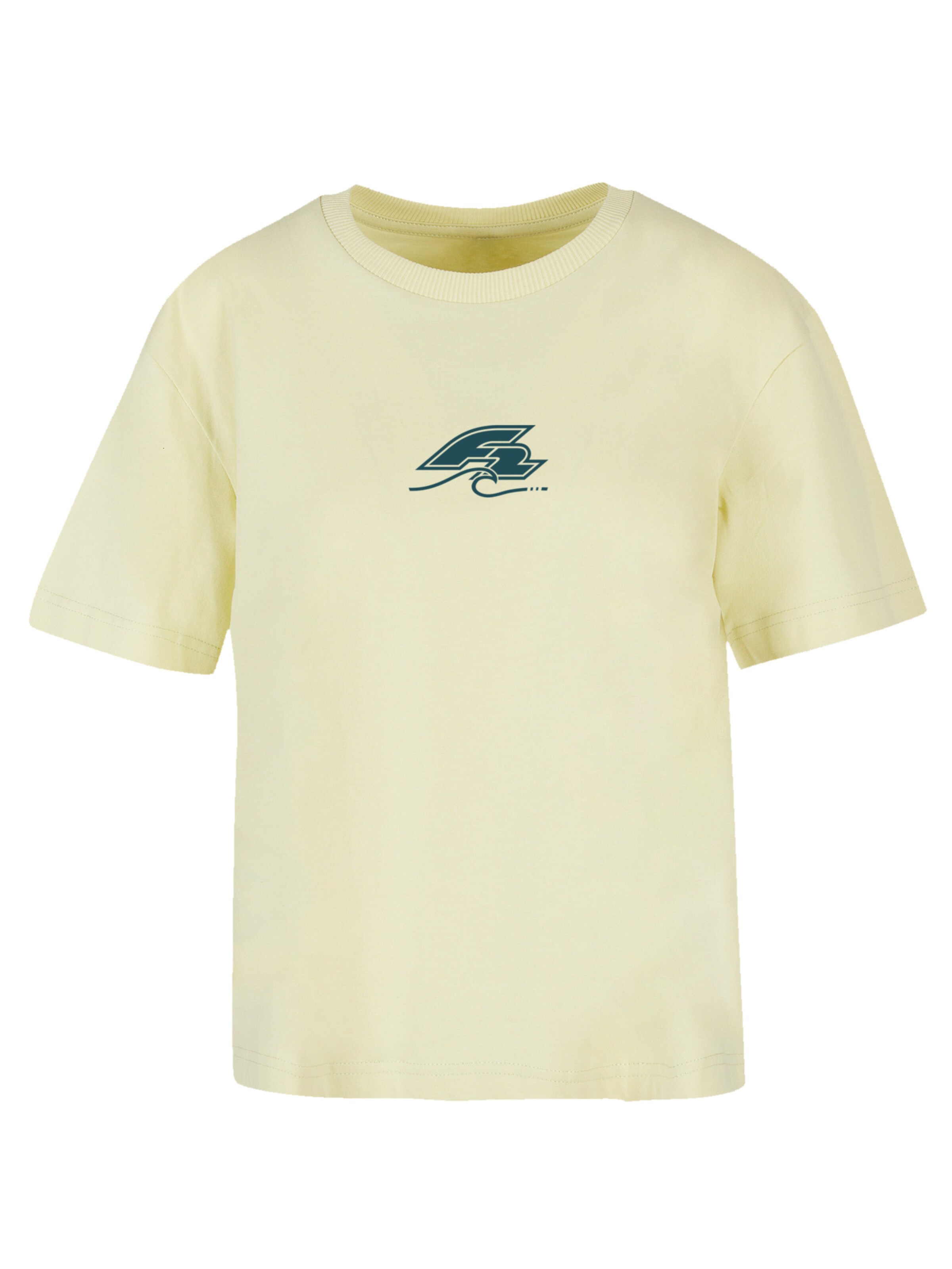 F2 T-Shirt 'F2 Surfers Sunset Sommer Vibes' in Gelb: Vorderseite