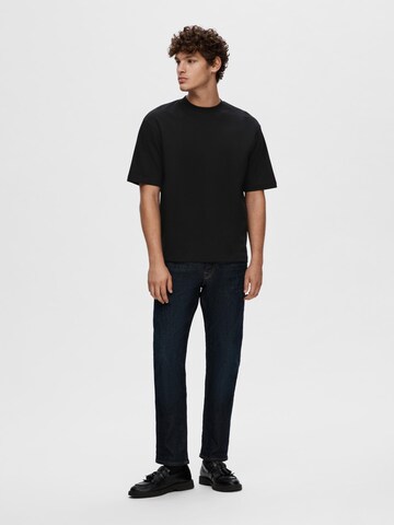 SELECTED HOMME - Camiseta 'OSCAR' en negro