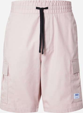 rožinė HUGO Standartinis Laisvo stiliaus kelnės 'Giulio242': priekis