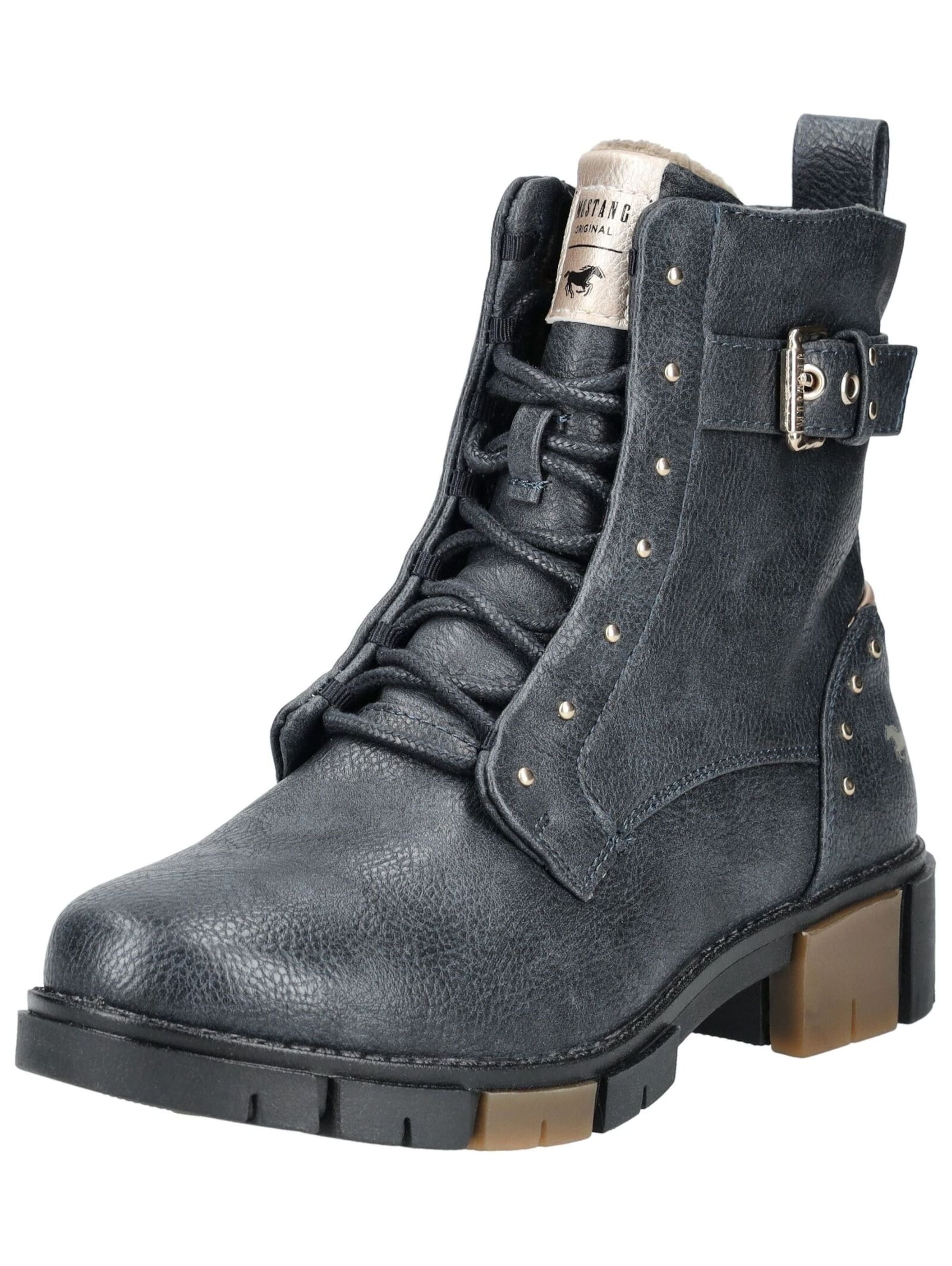 Stivaletto stringato di MUSTANG in blu: frontale