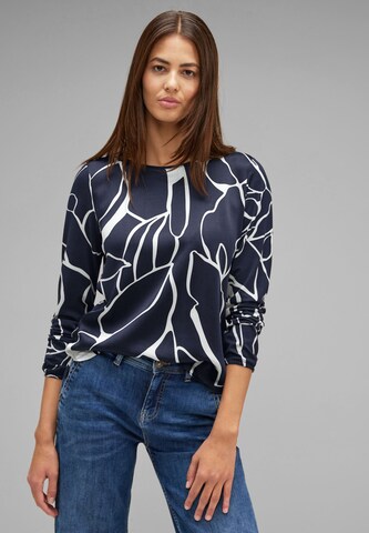 STREET ONE Shirt in Blau: Vorderseite