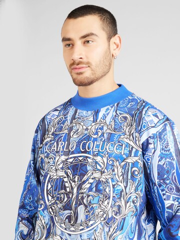 Carlo Colucci Sweatshirt 'Dematte' i blå