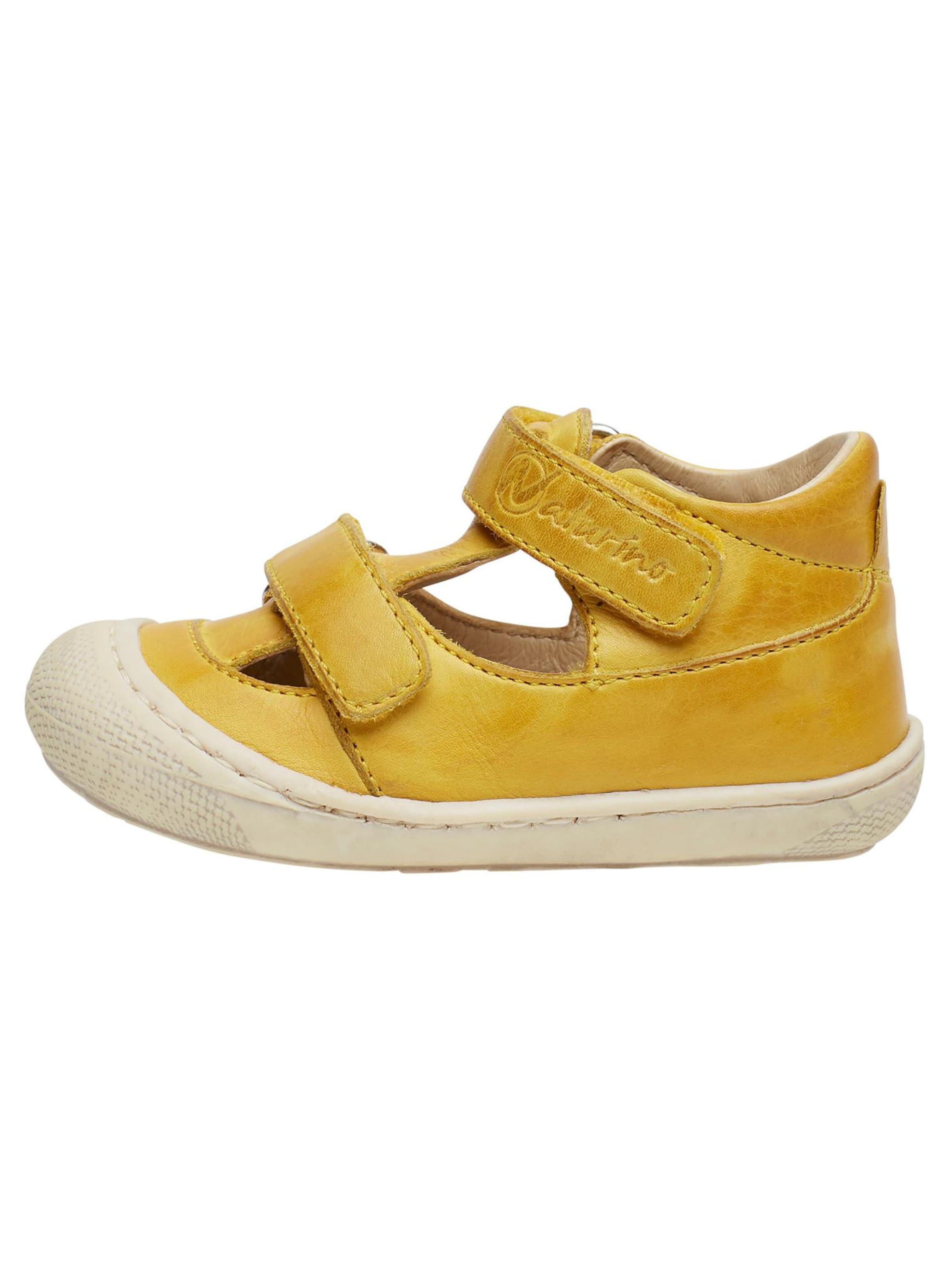 NATURINO Offene Schuhe 'PUFFY'‌‌‌‌‌‌ in Gelb: Vorderseite