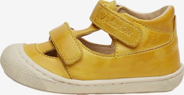 NATURINO Offene Schuhe 'PUFFY' in Gelb: Vorderseite