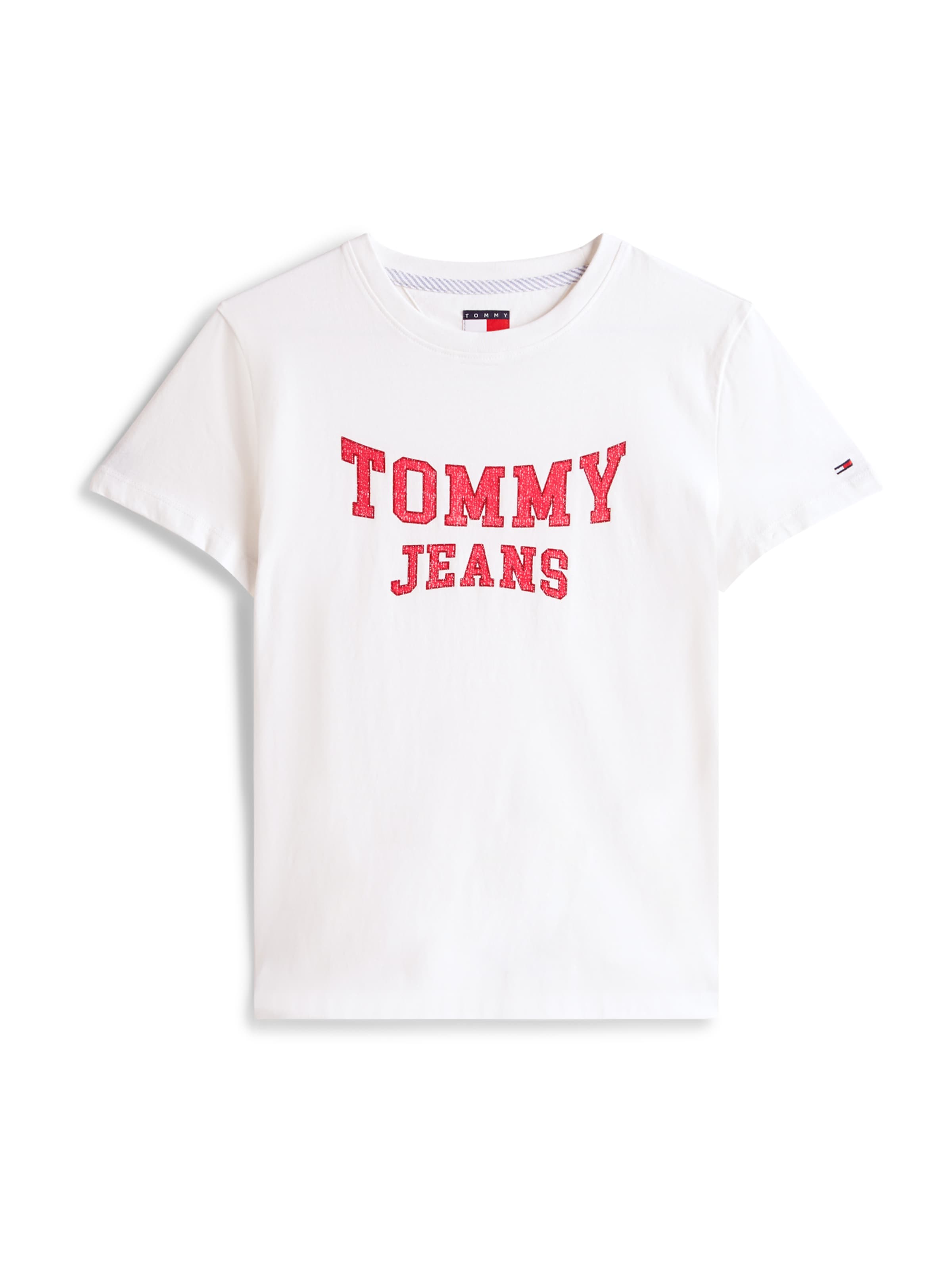 Tommy Jeans Póló 'VARSITY' - fehér: elől