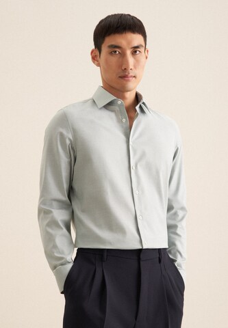 Coupe slim Chemise business 'Shaped' SEIDENSTICKER en vert : devant