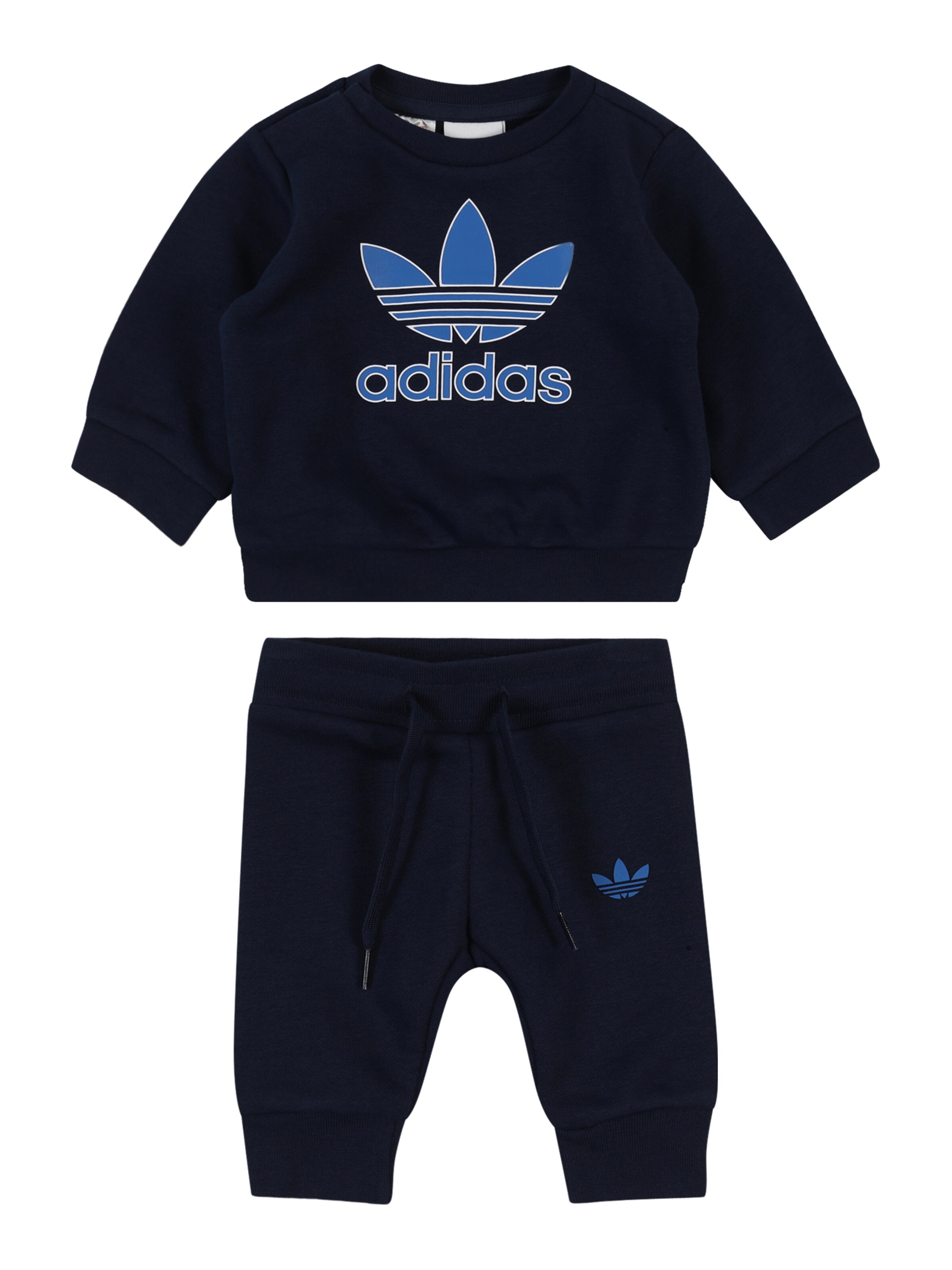 ADIDAS ORIGINALS Sweatsuit 'Trefoil' in Blue: front