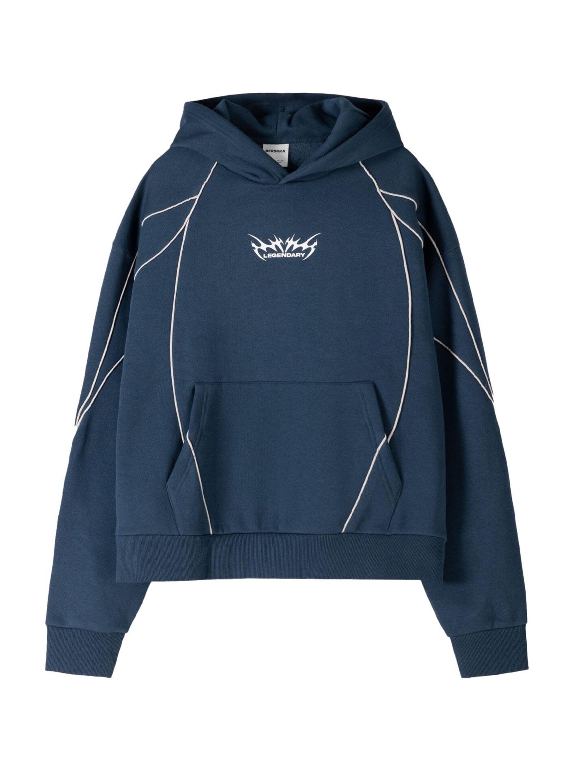 Bershka Sweatshirt 'LEGENDARI' in Navy ABOUT YOU