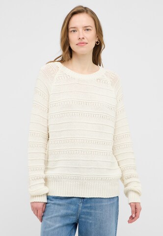 MUSTANG Sweater 'Style Silas' in White: front