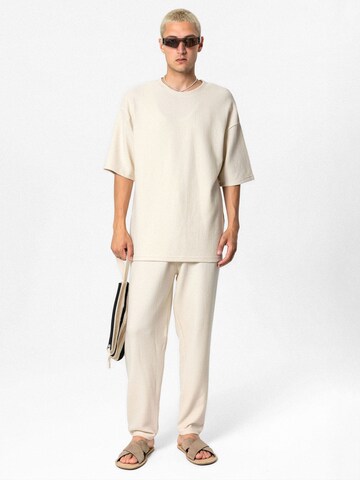 Loosefit Pantalon 'Foxglove' VAMOS CLO en beige