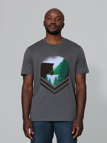 Watapparel Shirt 'Bay Climbing' in Grey: front