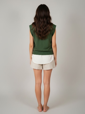 WEARABLE STORIES Trui 'Gilet manou' in Groen
