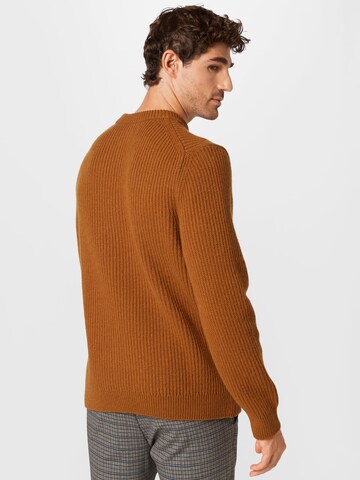 Nudie Jeans Co Sweter 'August' w kolorze brązowy