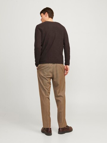 Pull-over 'JJECOOPER' JACK & JONES en marron