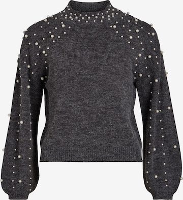 VILA Sweater 'RASY' in Grey: front
