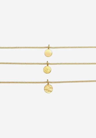 ELLI Halskette Choker, Layer in Gold