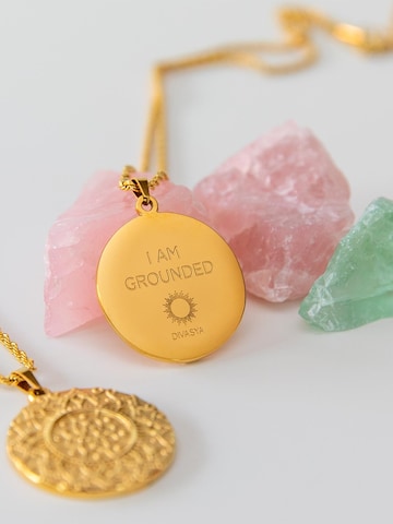 Divasya Necklace 'I am grounded' in Gold