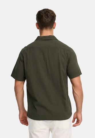 INDICODE JEANS Regular fit Overhemd 'Driller' in Groen