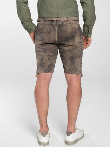 SPIETH & WENSKY Regular Broek 'Lederhose Fürstenzell' in Bruin