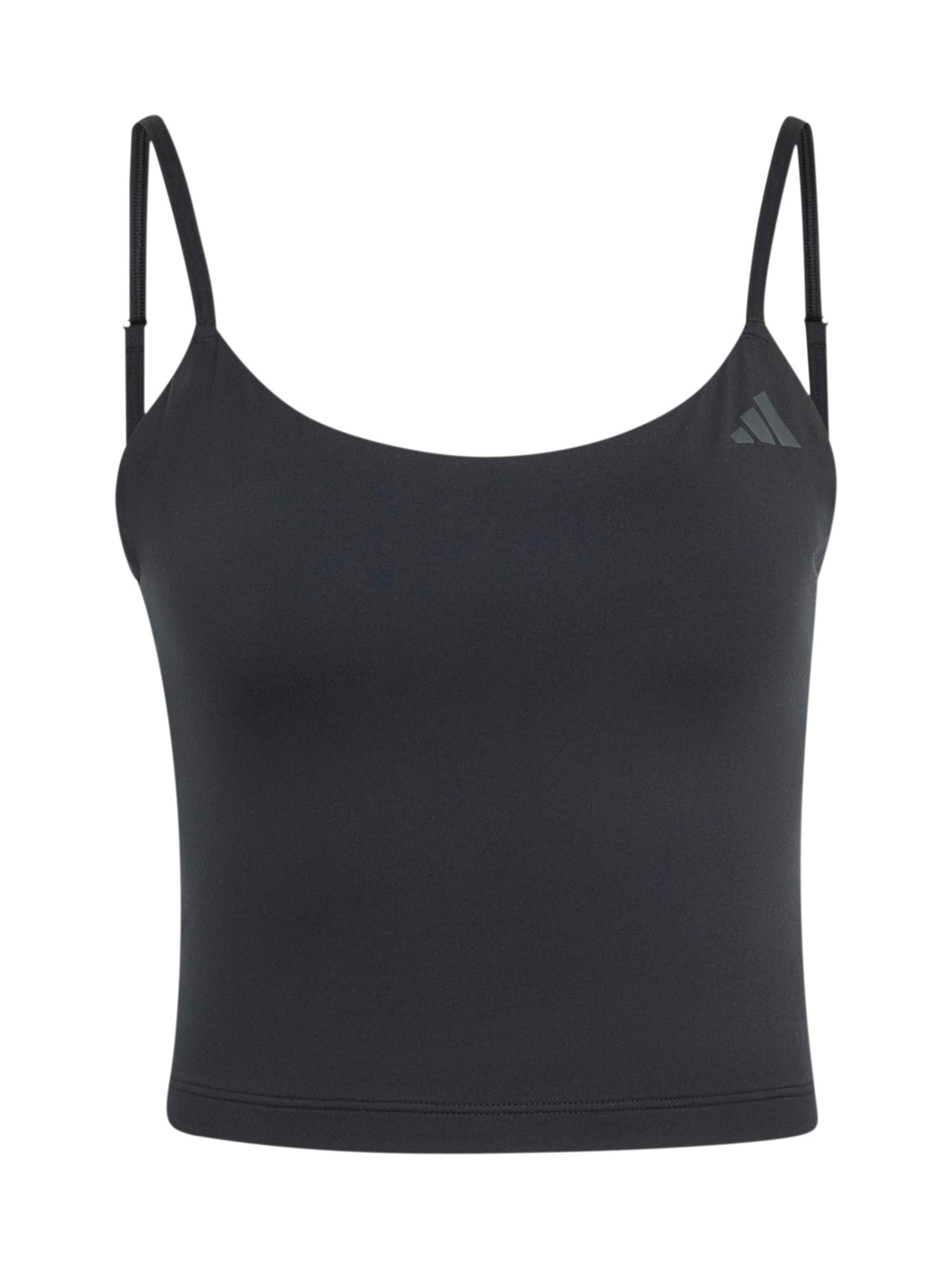 ADIDAS PERFORMANCE - Top desportivo 'ALL ME ESS' em preto: frente