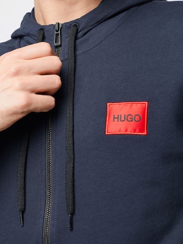 HUGO - Sudadera con cremallera 'Daple' en azul