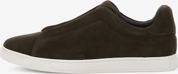 Baskets basses Boggi Milano en marron : devant