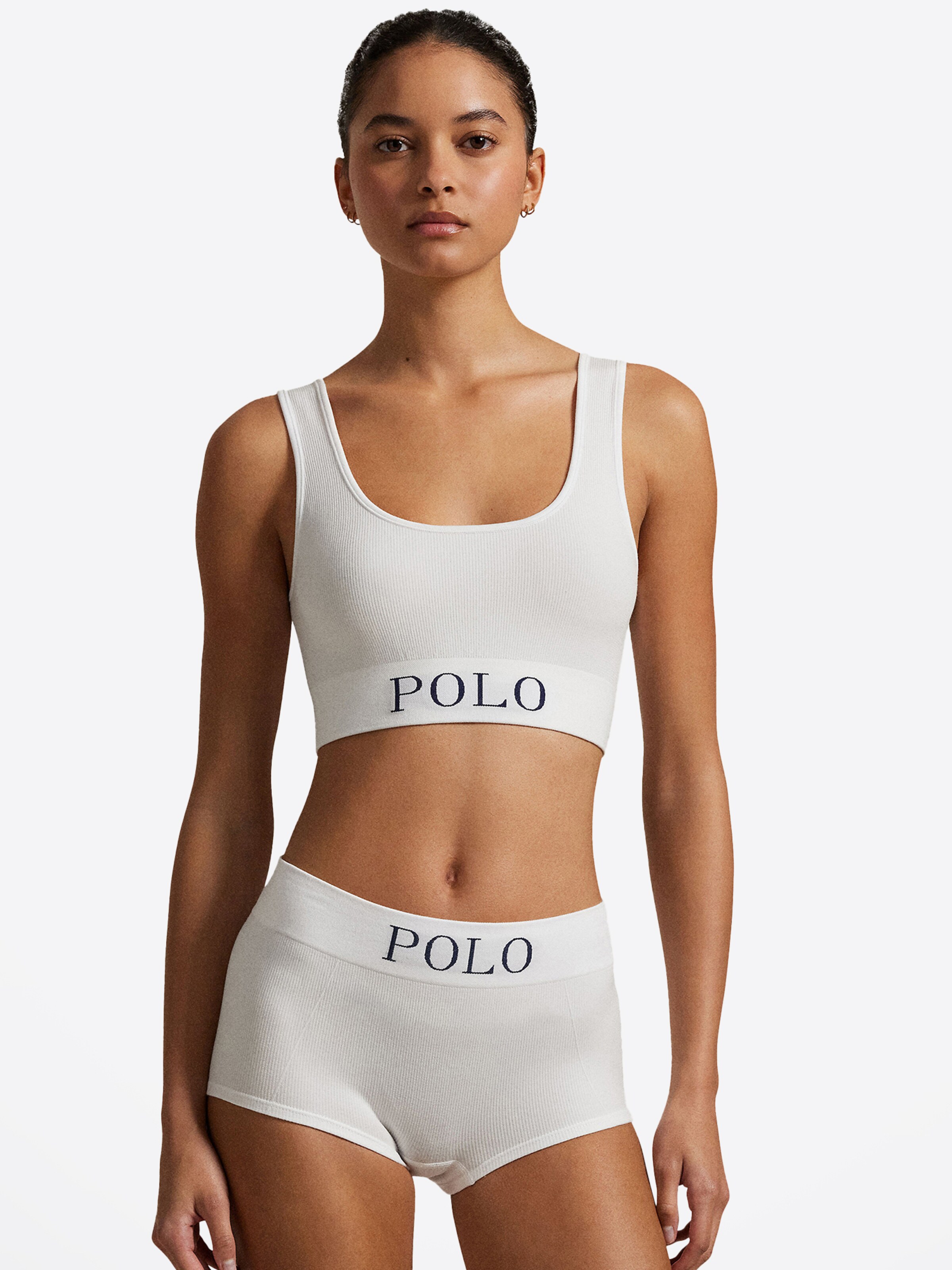 Shorty ' Ribbed Seamless ' Polo Ralph Lauren en blanc