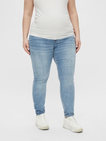 MAMALICIOUS Slimfit Kavbojke 'Julia' | modra barva: sprednja stran