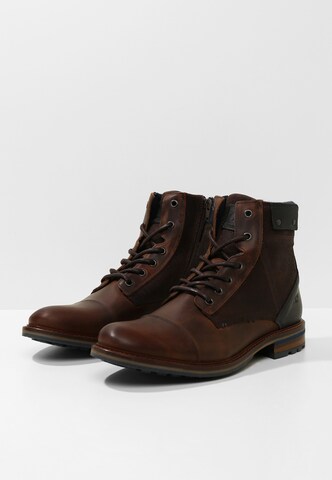 COX Lace-Up Boots in Brown