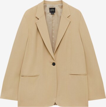 Pull&Bear Blazer in Beige: front