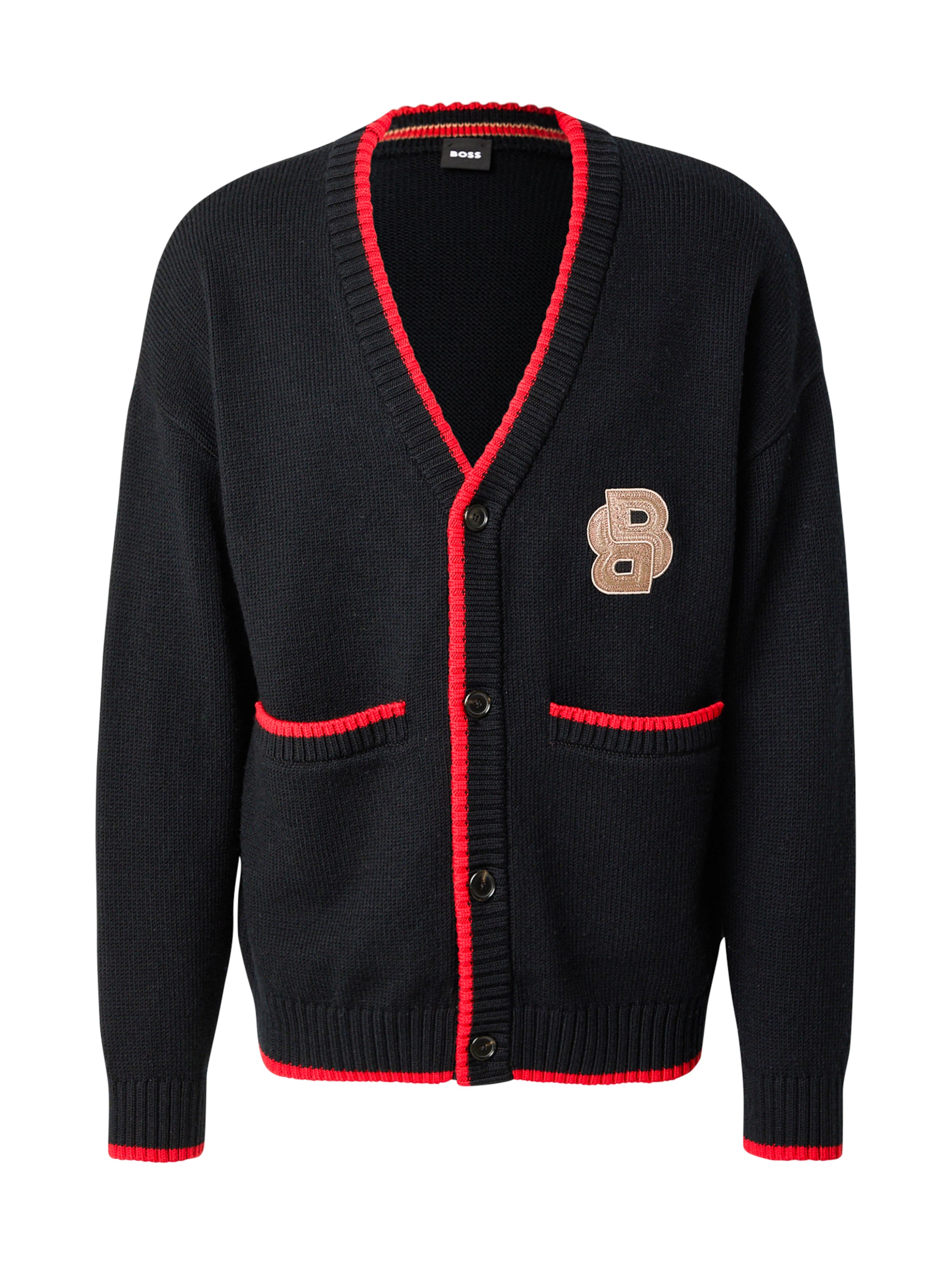 juoda BOSS Kardiganas 'Bianko': priekis