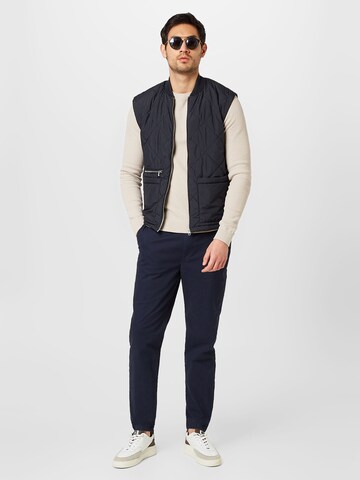 TOM TAILOR DENIM Regular Chinobukse i blå