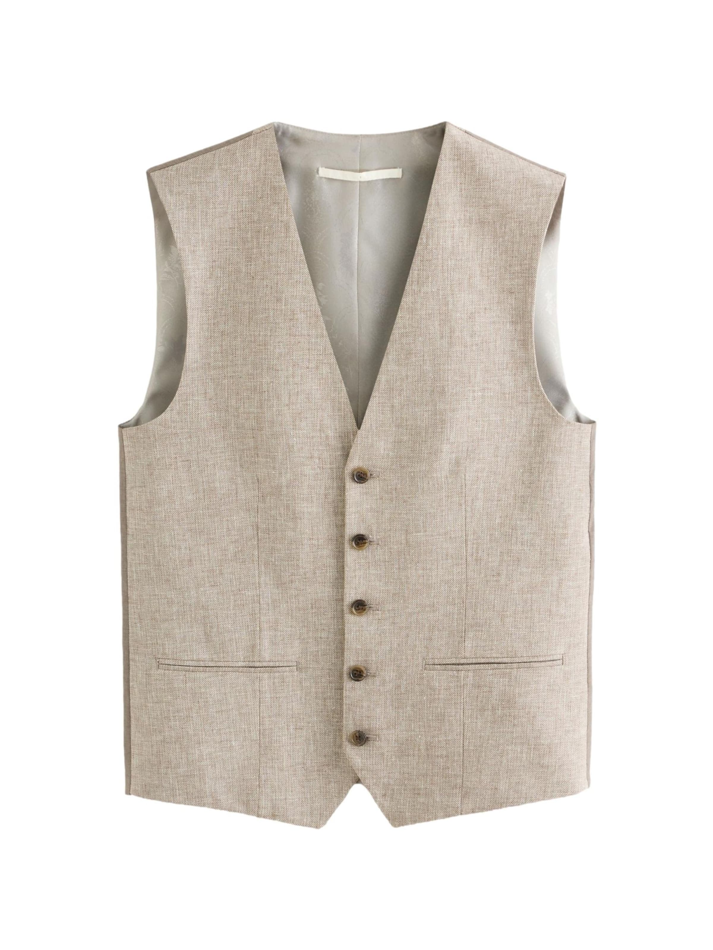 Next Anzugweste in Beige: Vorderseite